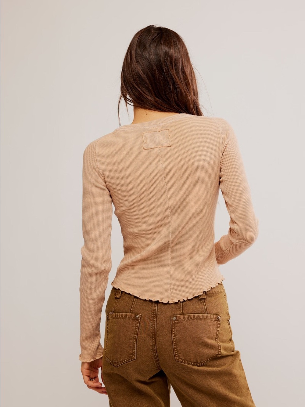 Free People We The Free Easy Does It Waffle Knit Tee XS
